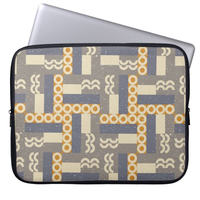Geometric seamless pattern in retro style . Modern Laptop Sleeve (Front)