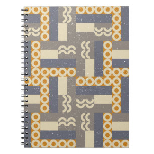 Geometric seamless pattern in retro style . Modern Notebook