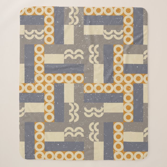 Geometric seamless pattern in retro style . Modern Sherpa Blanket (Front)