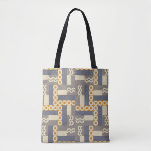 Geometric seamless pattern in retro style . Modern Tote Bag