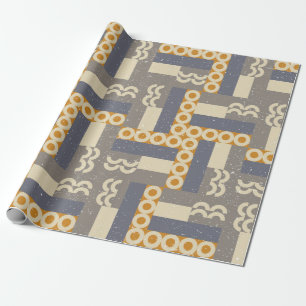 Geometric seamless pattern in retro style . Modern Wrapping Paper