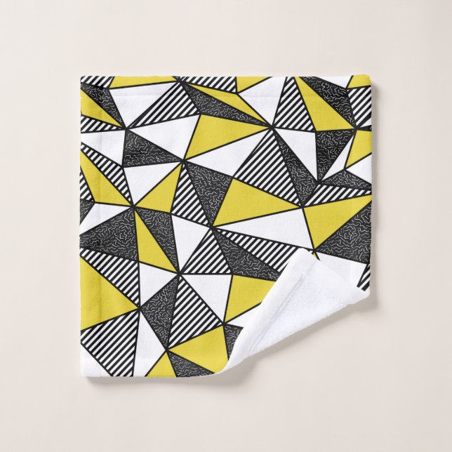 Geometric seamless pattern in retro style wash cloth (Wash Cloth)