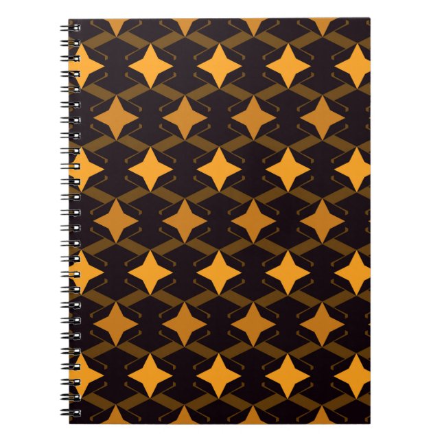 Geometric seamless pattern. Minimal style surface  Notebook (Front)
