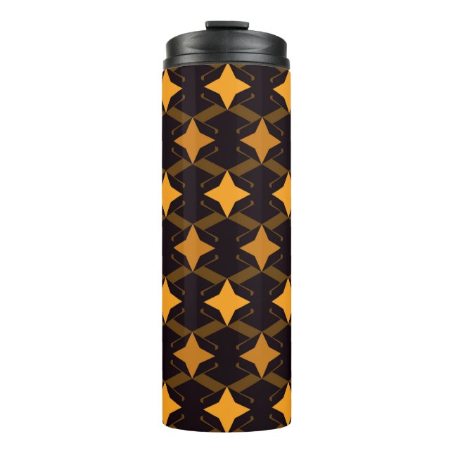 Geometric seamless pattern. Minimal style surface  Thermal Tumbler (Front)