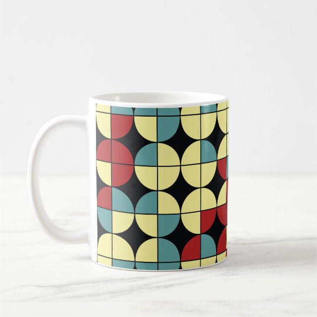 Geometric seamless pattern, modern design. coffee mug (Left)