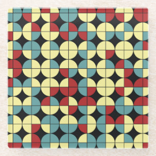 Geometric seamless pattern, modern design. glass coaster