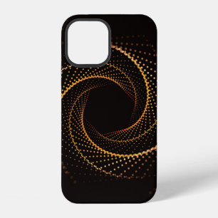 Geometric seamless pattern of gold dots iPhone 12 case