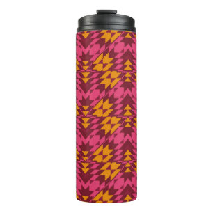 Geometric seamless pattern thermal tumbler