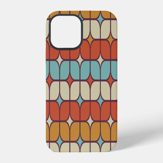 Geometric seamless pattern, vintage style. iPhone case (Back)