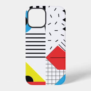 Geometric seamless pattern with abstract shapes iPhone 12 case