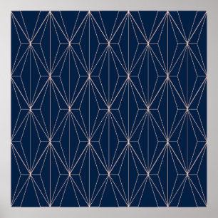Geometric seamless patterns. Abstract geometric rh Poster