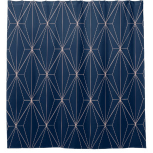 Geometric seamless patterns. Abstract geometric rh Shower Curtain