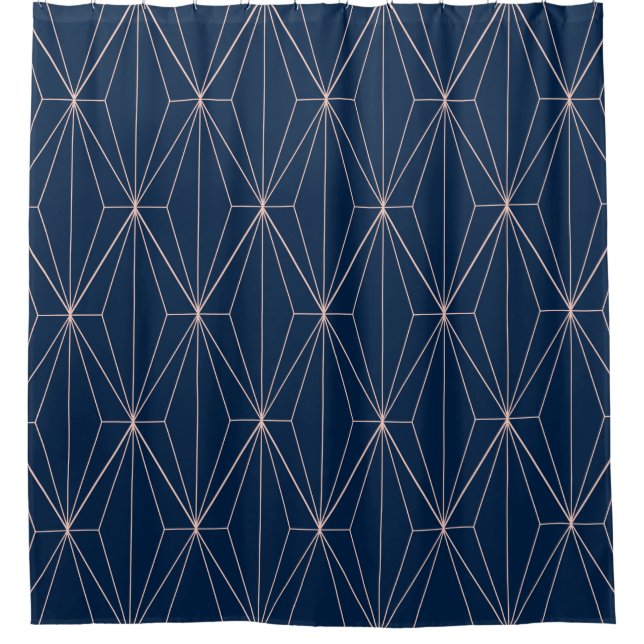 Geometric seamless patterns. Abstract geometric rh Shower Curtain (Front)