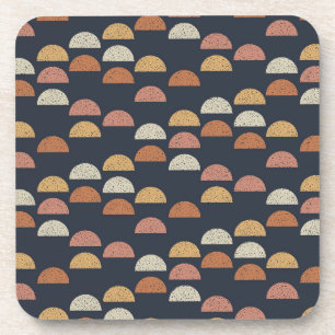 Geometric Semi Circle Pattern Coaster