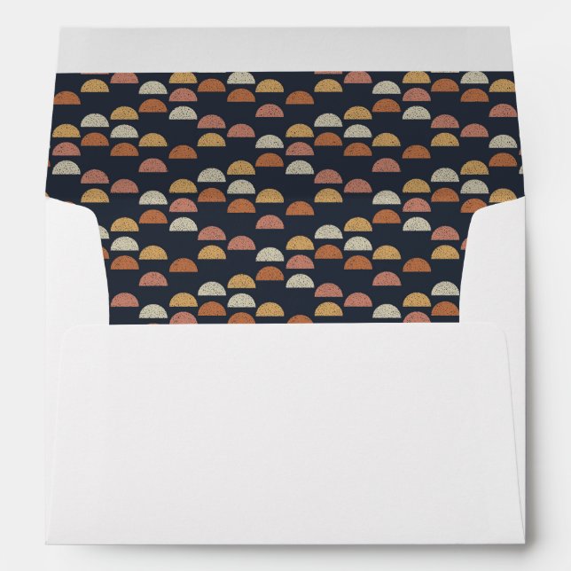 Geometric Semi Circle Pattern Envelope (Back (Bottom))