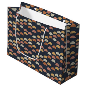 Geometric Semi Circle Pattern Large Gift Bag