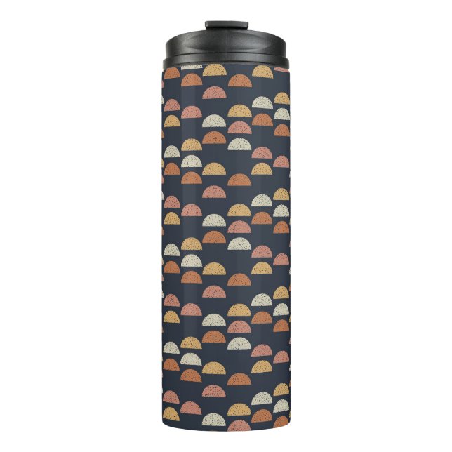 Geometric Semi Circle Pattern Thermal Tumbler (Front)