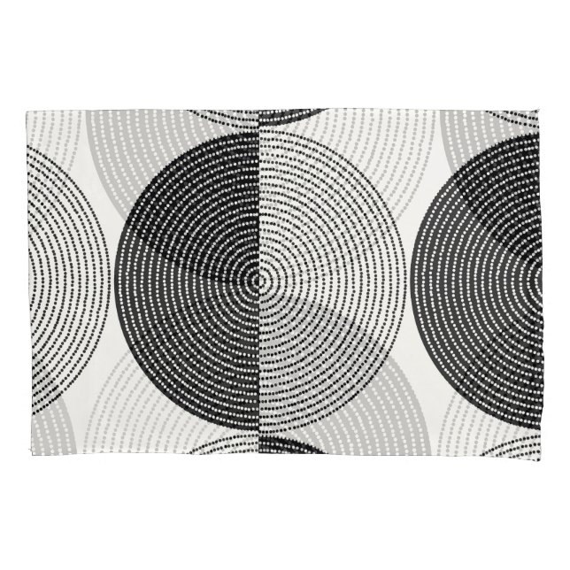 Geometric semicircles: simple pattern. pillowcase (Front)