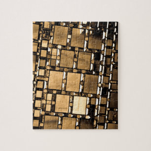 Geometric Sepia Mirrors Jigsaw Puzzle