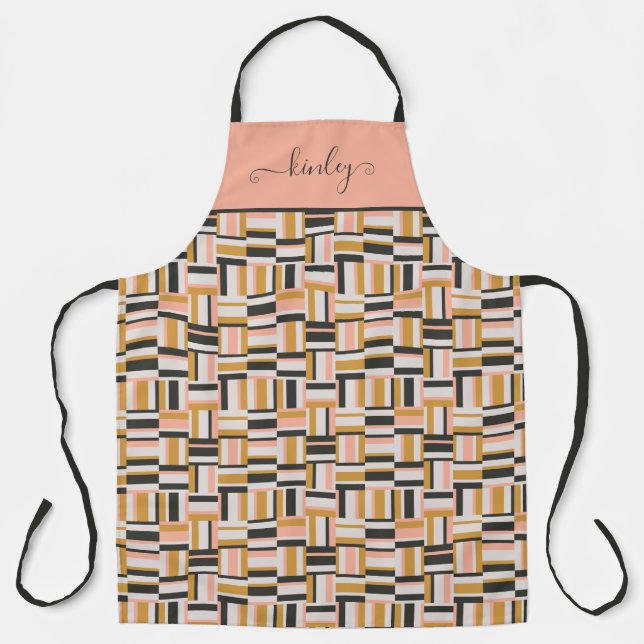 Geometric Shape Pattern Apron (Front)