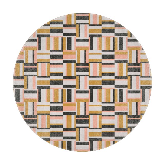 Geometric Shape Pattern Cutting Board (Front)
