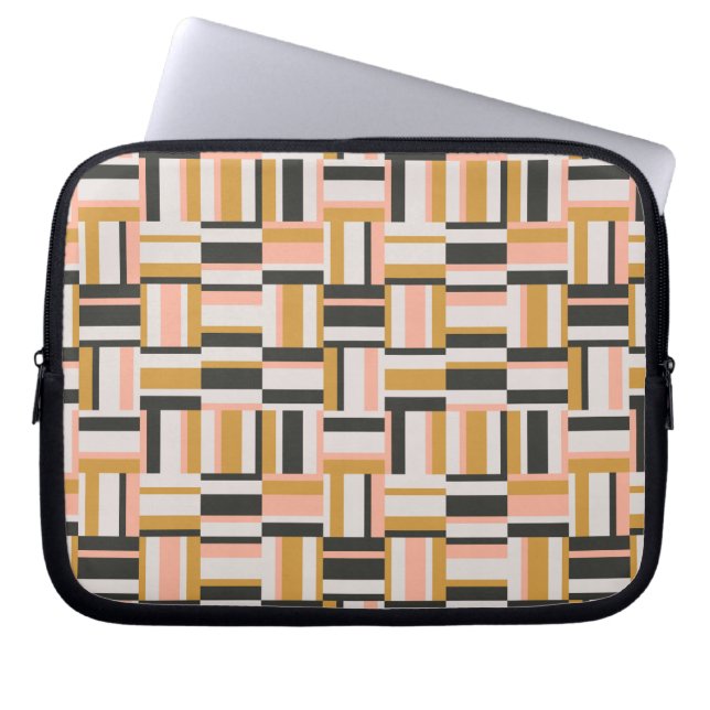 Geometric Shape Pattern Laptop Sleeve (Front)