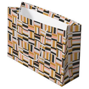 Geometric Shape Pattern Large Gift Bag