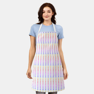 geometric shape print  apron