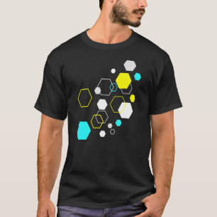 Geometric Shapes Abstract Modern Vintage Hexagon 1 T-Shirt