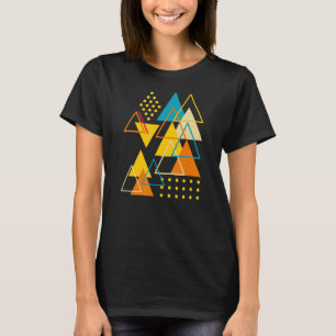 Geometric Shapes Abstract Modern Vintage Triangles T-Shirt