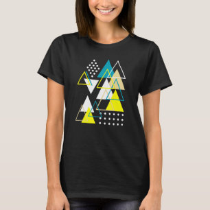 Geometric Shapes Abstract Modern Vintage Triangles T-Shirt