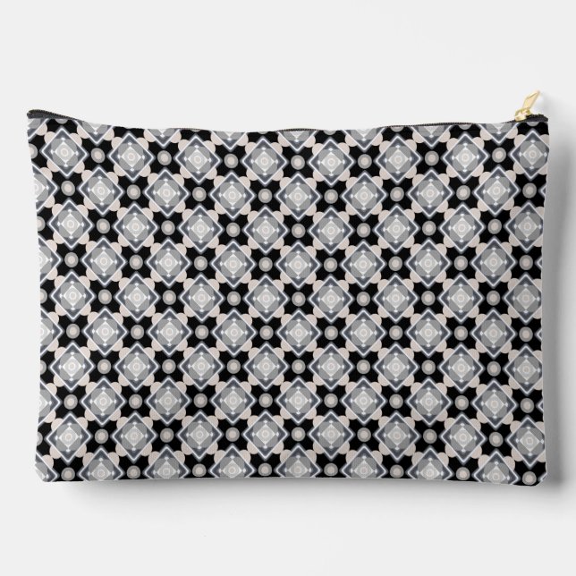 Geometric Shapes Accessory Pouch (Back)