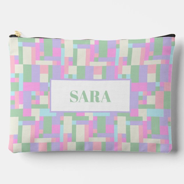 Geometric Shapes Accessory Pouch (Front)