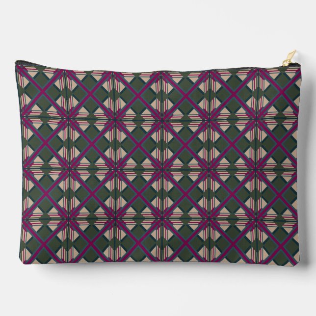 Geometric Shapes Accessory Pouch (Back)