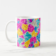 Geometric Shapes and Lines in Vibrant Colour