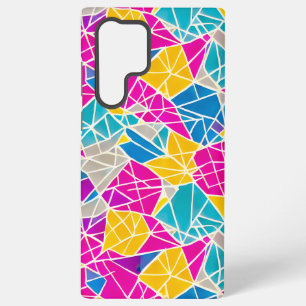 Geometric Shapes and Lines in Vibrant Colour Samsung Galaxy Case