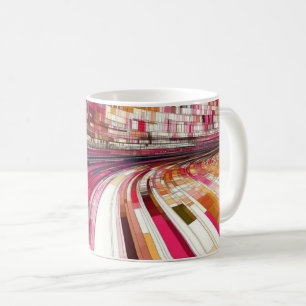 Geometric Shapes and Vibrant Colors Wall Art Print Coffee Mug
