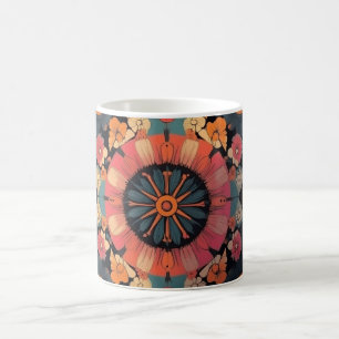 Geometric Shapes and Vibrant Colours Wall Art Prin Coffee Mug