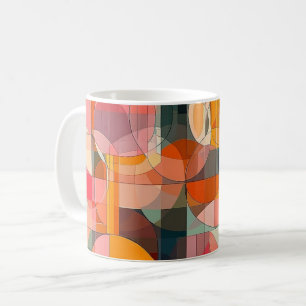 Geometric Shapes and Vibrant Colours Wall Art Prin Coffee Mug