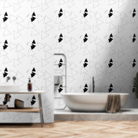 Geometric Shapes Black White Lines