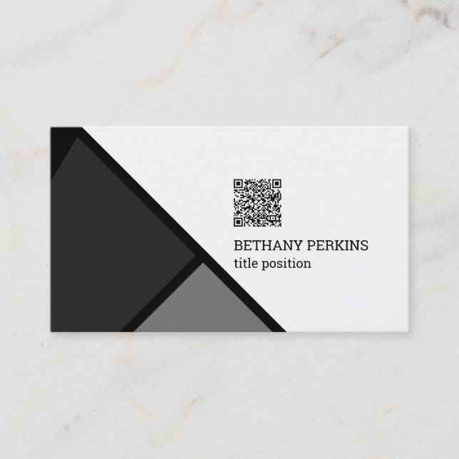 Geometric Shapes Business Card (Front)