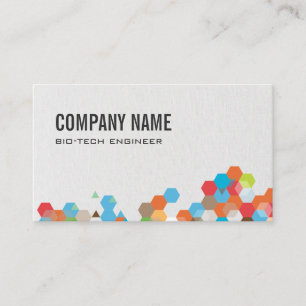 Geometric Shapes   Canvas Background Business Card