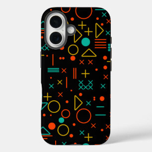 Geometric shapes iPhone 16 case