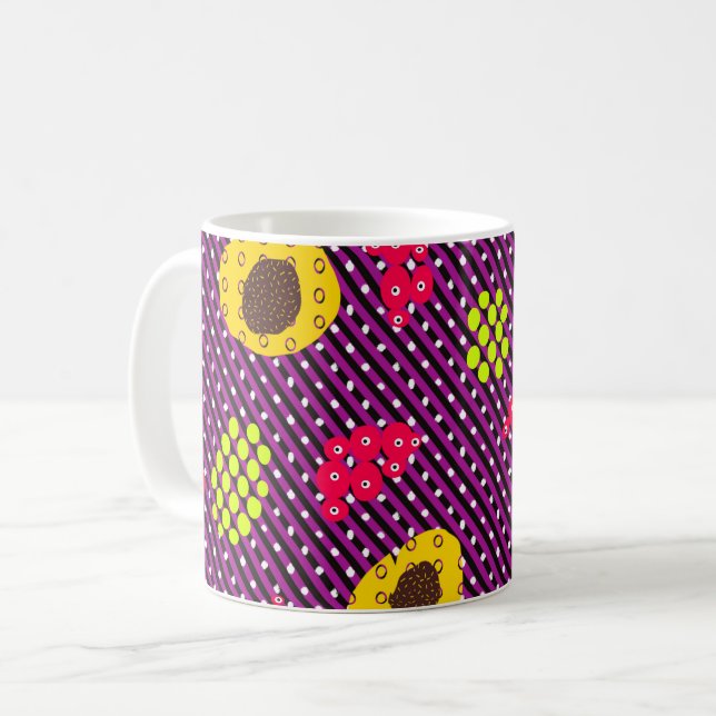 Geometric shapes coffee mug (Front Left)