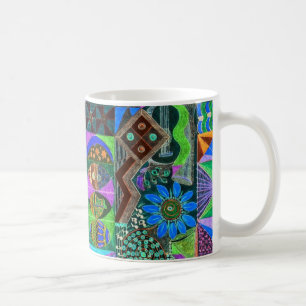 Geometric Shapes Collage Coffee Mug