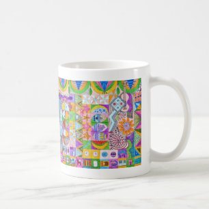Geometric Shapes Collage Coffee Mug