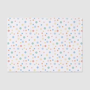 Geometric Shapes Colourful Confetti Tissue Paper