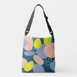 Geometric Shapes: Colourful Memphis Style Crossbody Bag