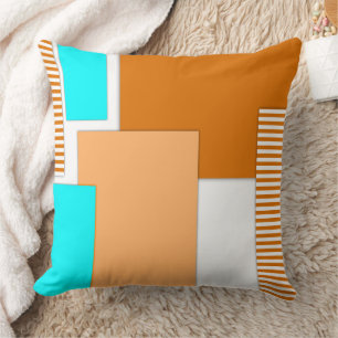 Geometric shapes cut out of paper cushion