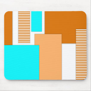 Geometric shapes cut out of paper mouse pad